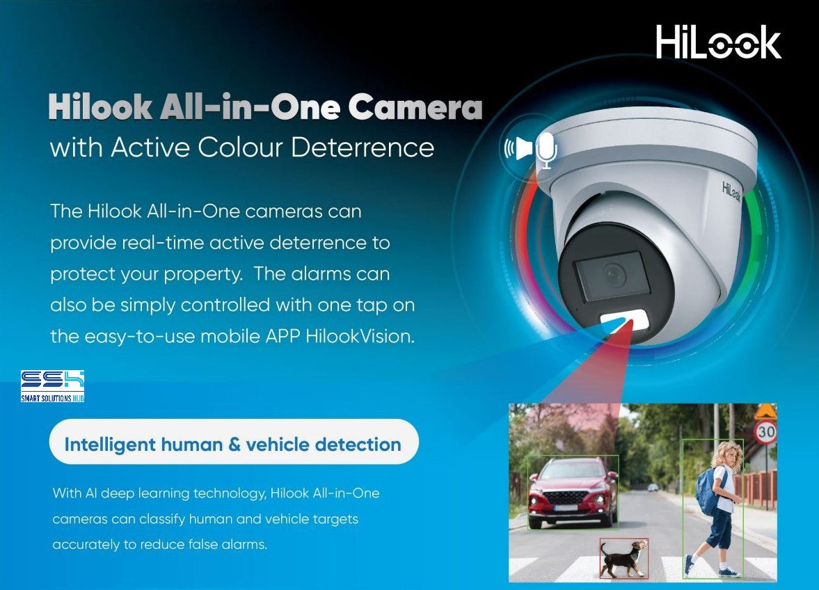 Hikvision Hilook IPC-T269H-MU/SL All-in-One Camera with Active Colour Deterrence