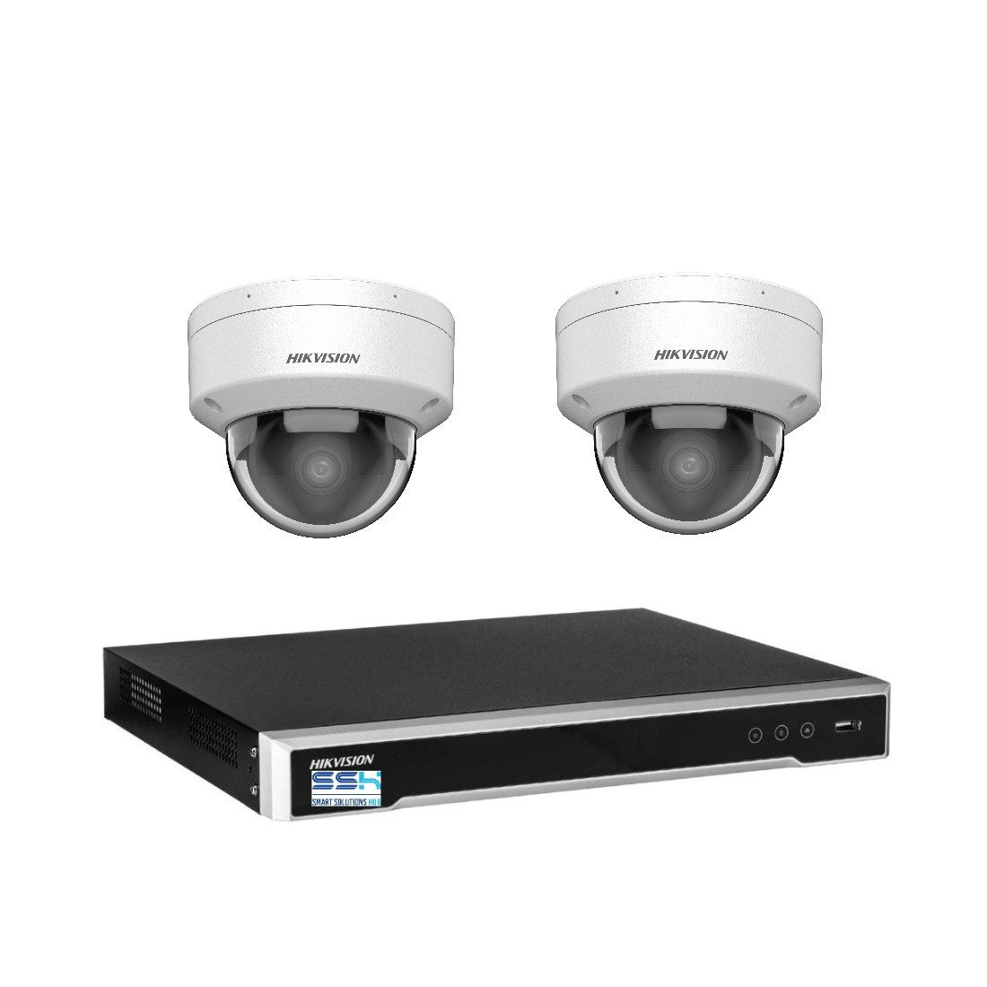 Hikvision 6MP AcuSense 4CH CCTV kit 2 Network Dome Camera+4CH NVR