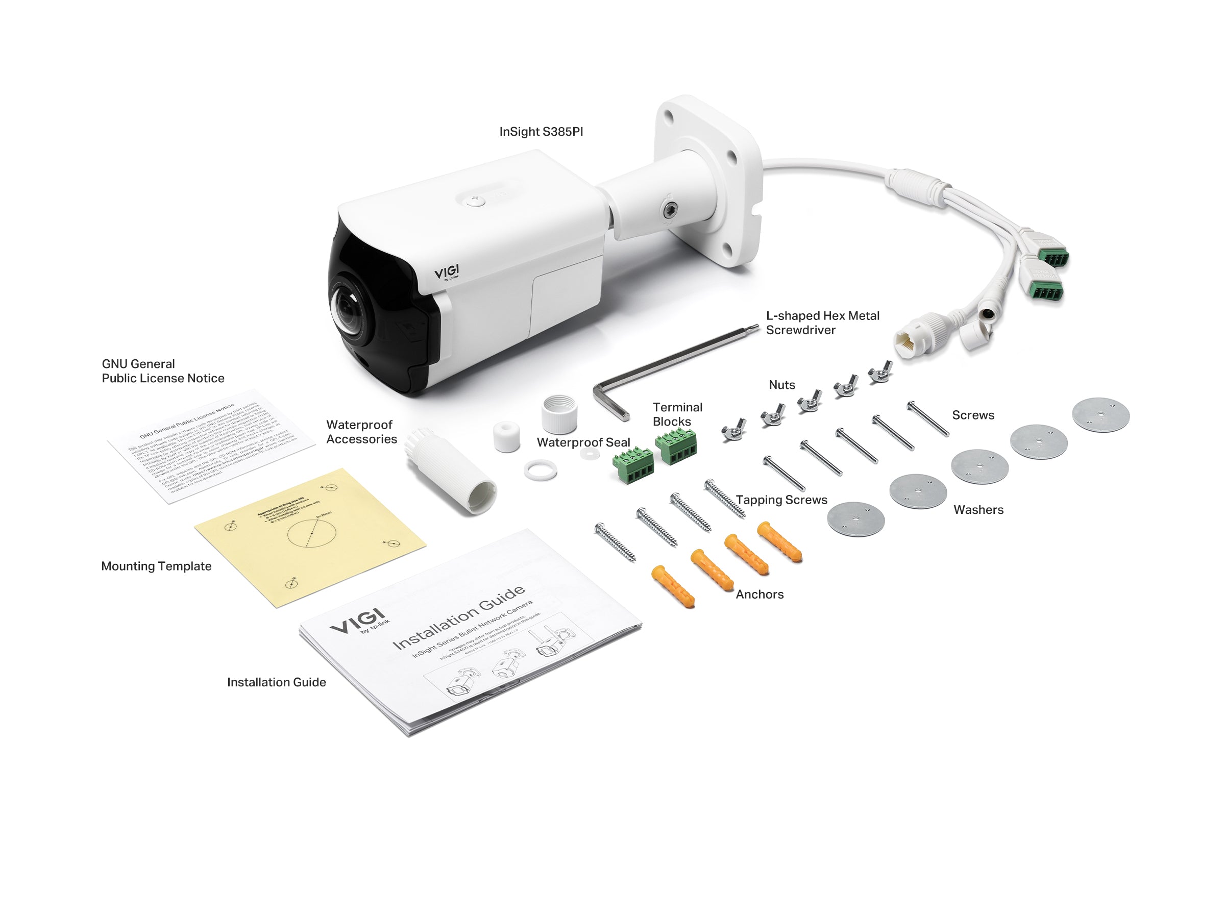 TP-Link VIGI InSight S385PI 8MP Outdoor IR Panoramic Bullet Network Camera