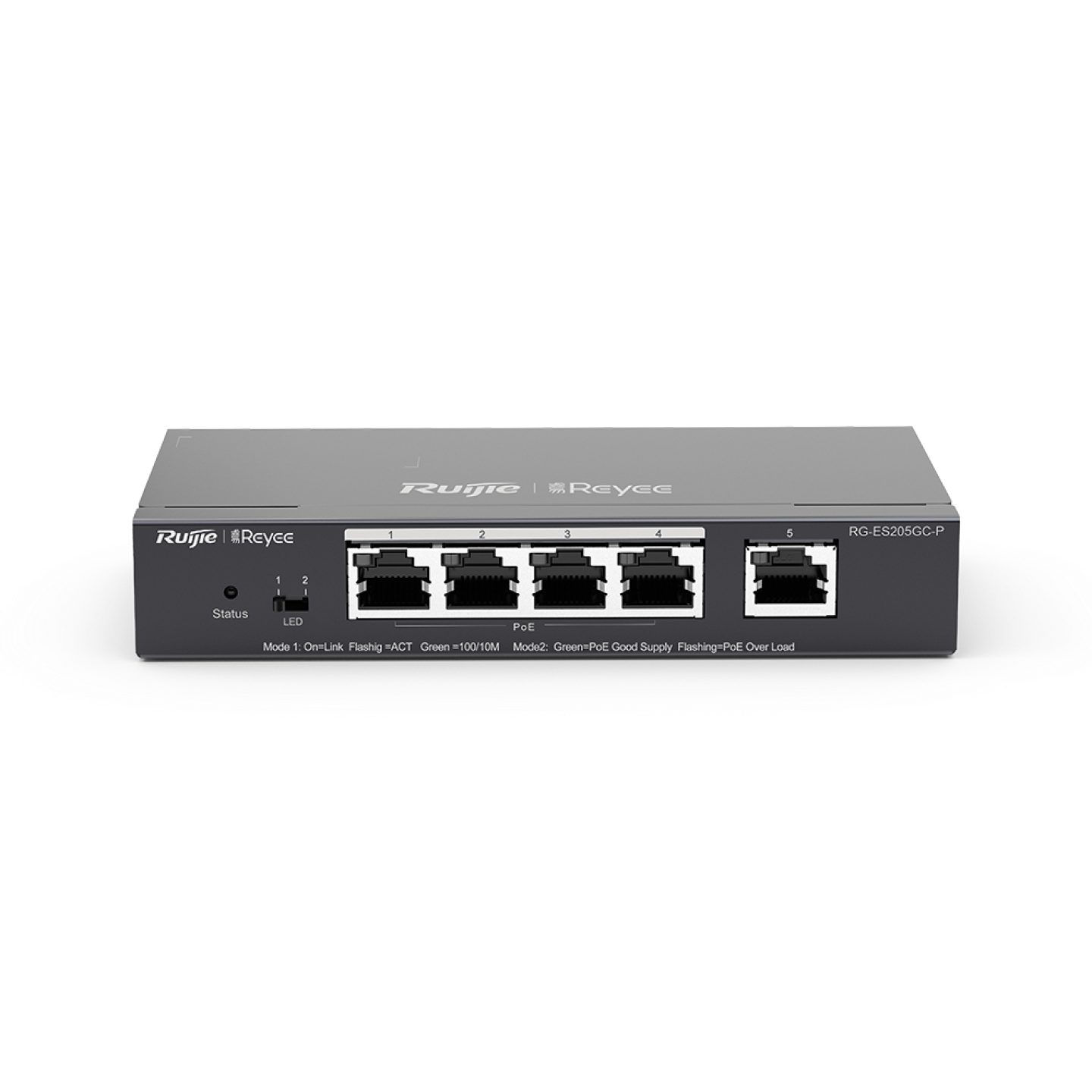Ruijie Reyee RG-ES205GC-P, 5-Port Gigabit Smart Cloud Managed PoE Switch - Civic Electronic