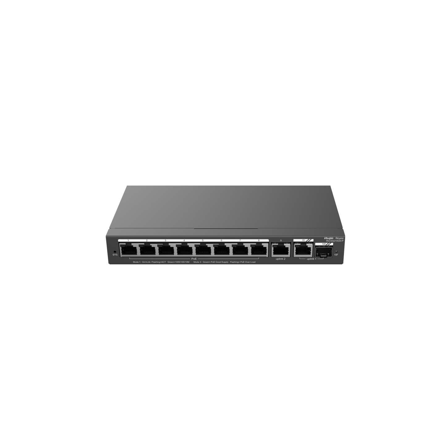 Ruijie Reyee RG-ES210GS-P, 10-Port Gigabit Smart Cloud Managed PoE Switch - Civic Electronic