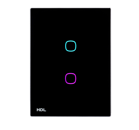 HDL iTouch 2 Button Touch Panel MPLPI.46-A Black