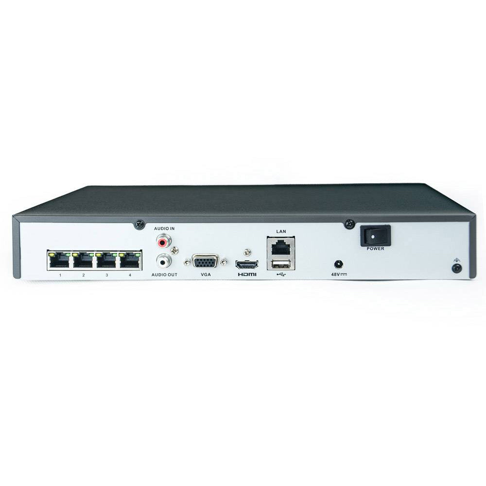 HiLook 4K 8MP All-in-One Active Colour Deterrence 4CH CCTV Kit: 3 x IP Active Colour Camera+ 4CH NVR - Civic Electronic