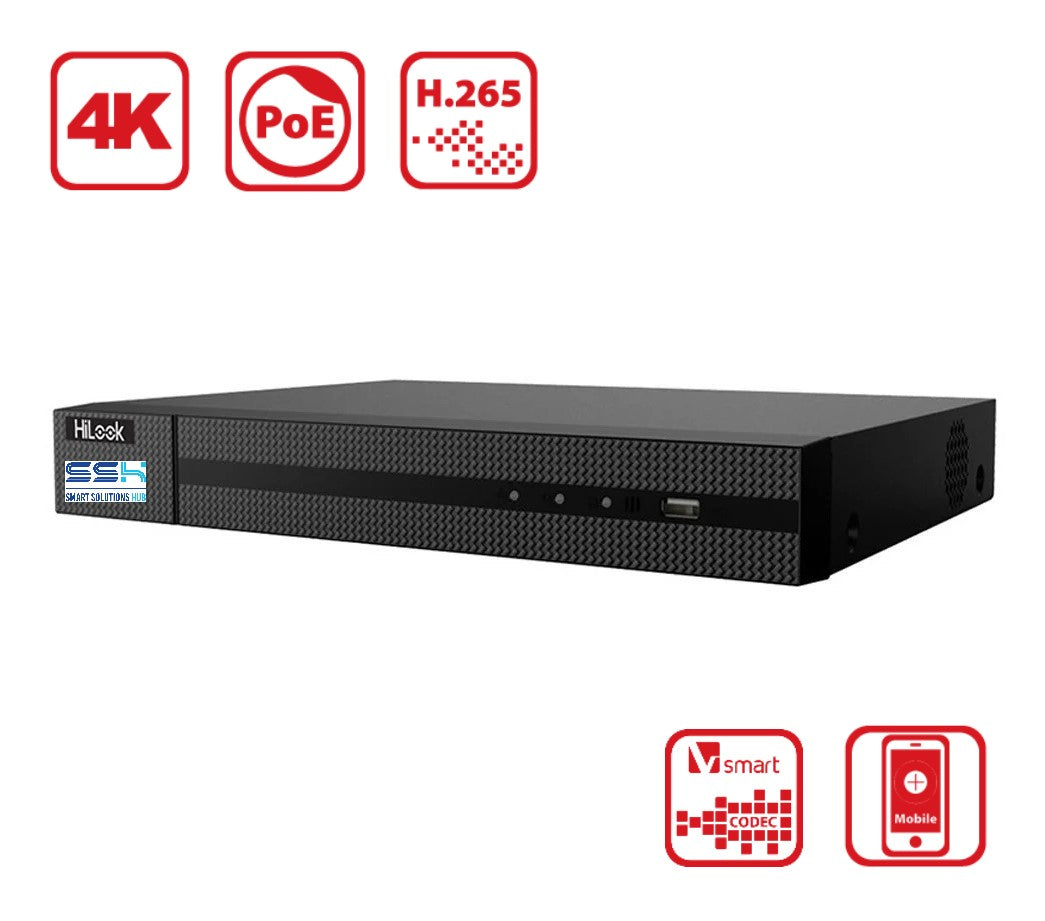 Hikvision HiLook NVR-108MH-C/8P D series 8CH PoE 4K NVR