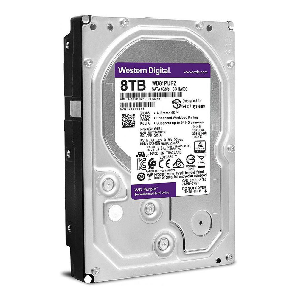 Western Digital WD Purple Surveillance/CCTV Hard Drive for DVR/NVR 8TB