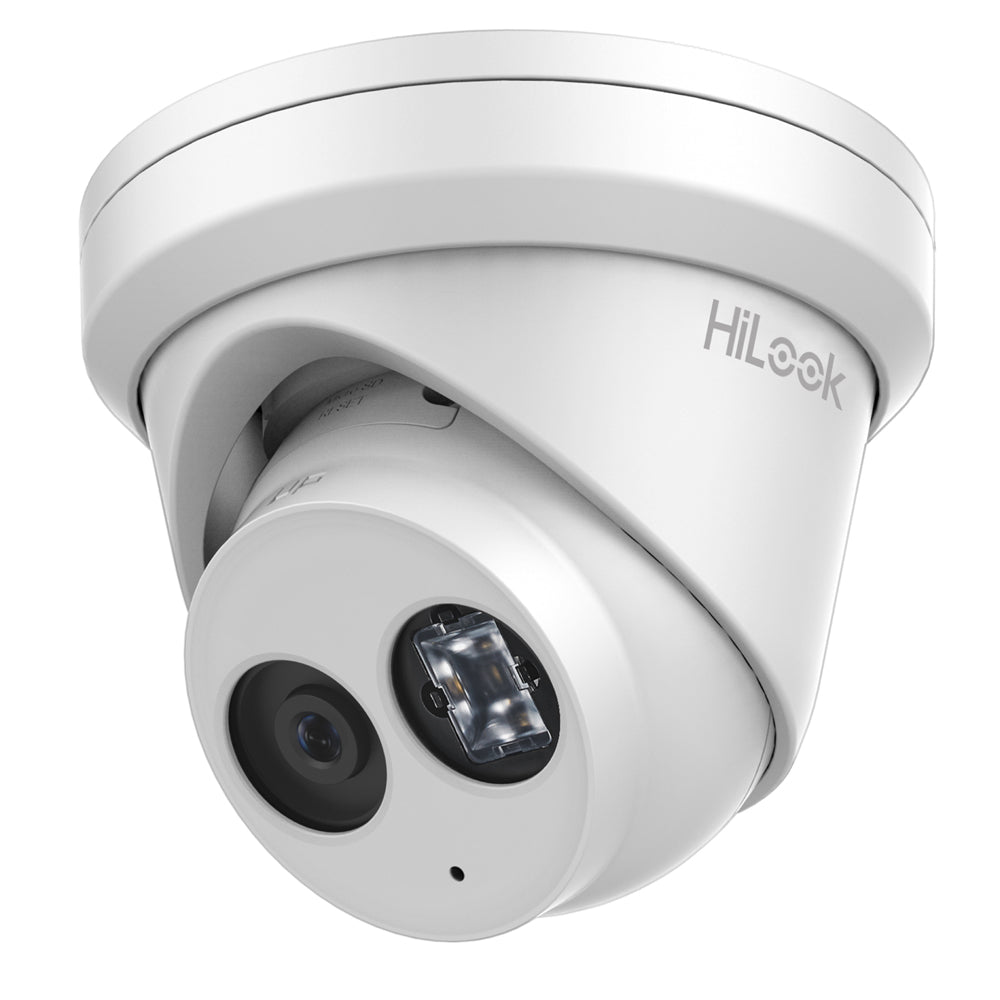 Hikvision HiLook 6MP IPC-T261H Acusense Turret IP Camera with Built in Mic white