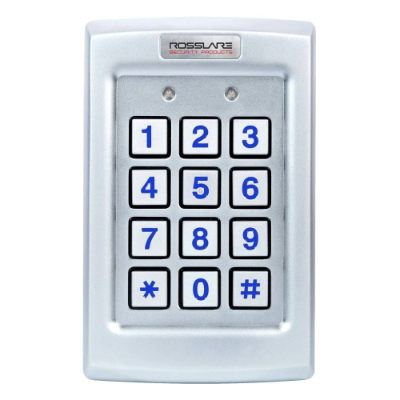Rosslare Standalone 3x4 PIN Keypad 3A Form C Relay Backlit, Vandal Resistant