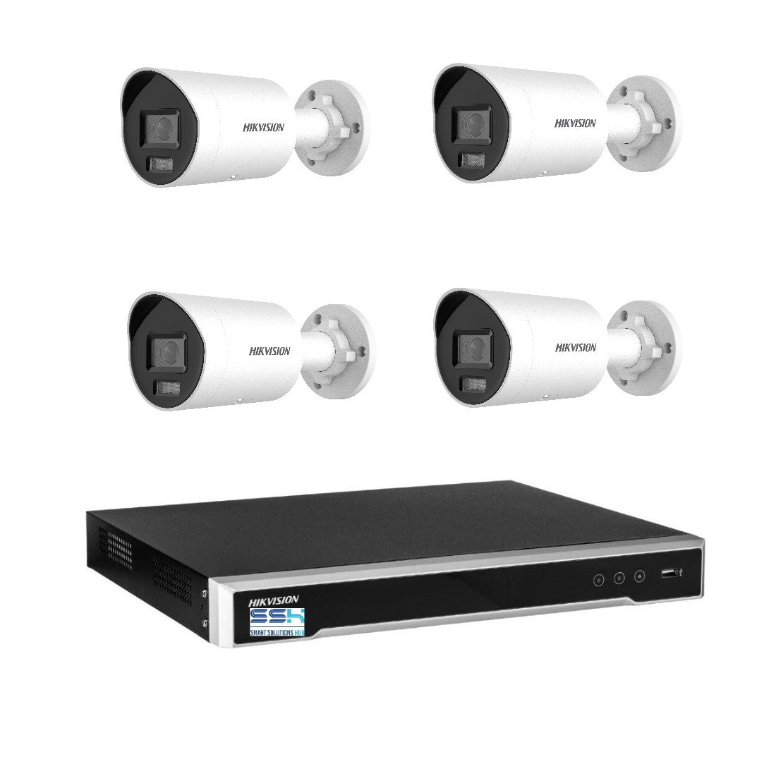 Hikvision 6MP Acusense 8CH CCTV kit 4 Mini Bullet Camera+8CH NVR