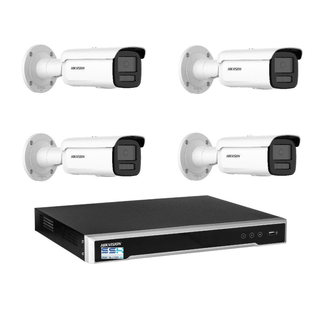 Hikvision 6MP AcuSense 4CH CCTV kit 4 Network Bullet Camera+4CH NVR