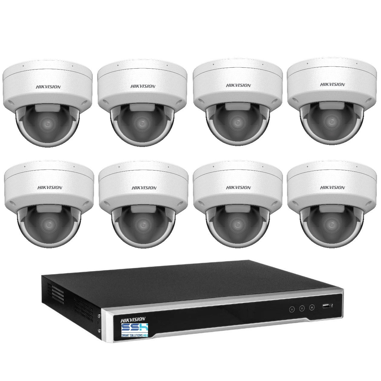 Hikvision 6MP AcuSense 8CH CCTV kit 8 Network Dome Camera+8CH NVR