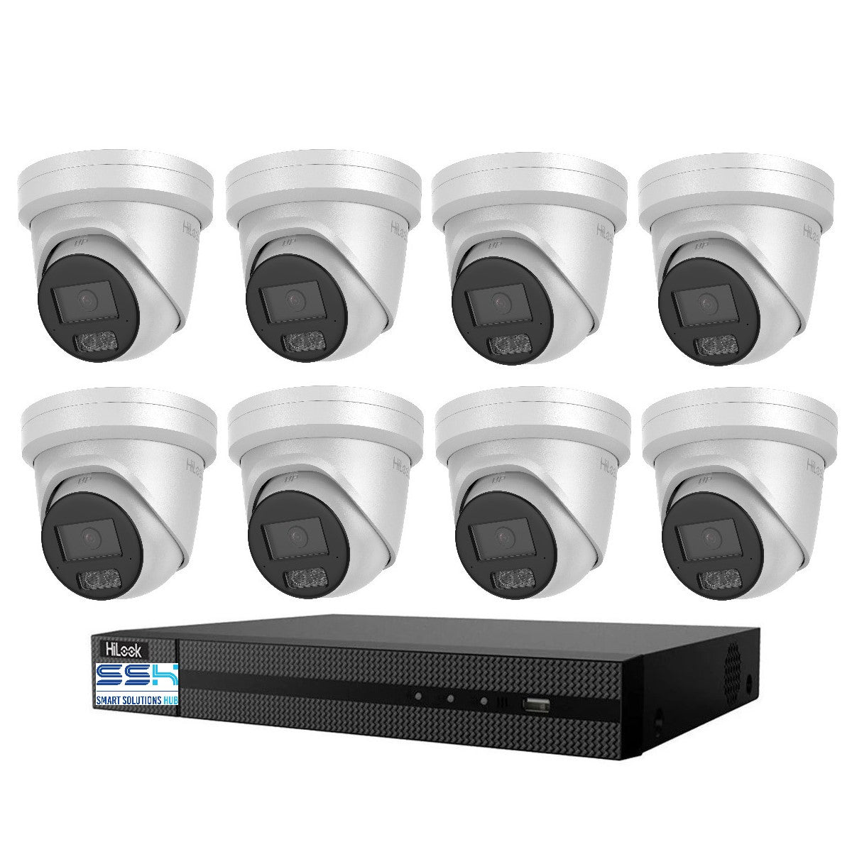 HiLook Hi Color Pro 6MP 8CH CCTV Kit: 8 x IP Hi Color Camera + 8CH NVR