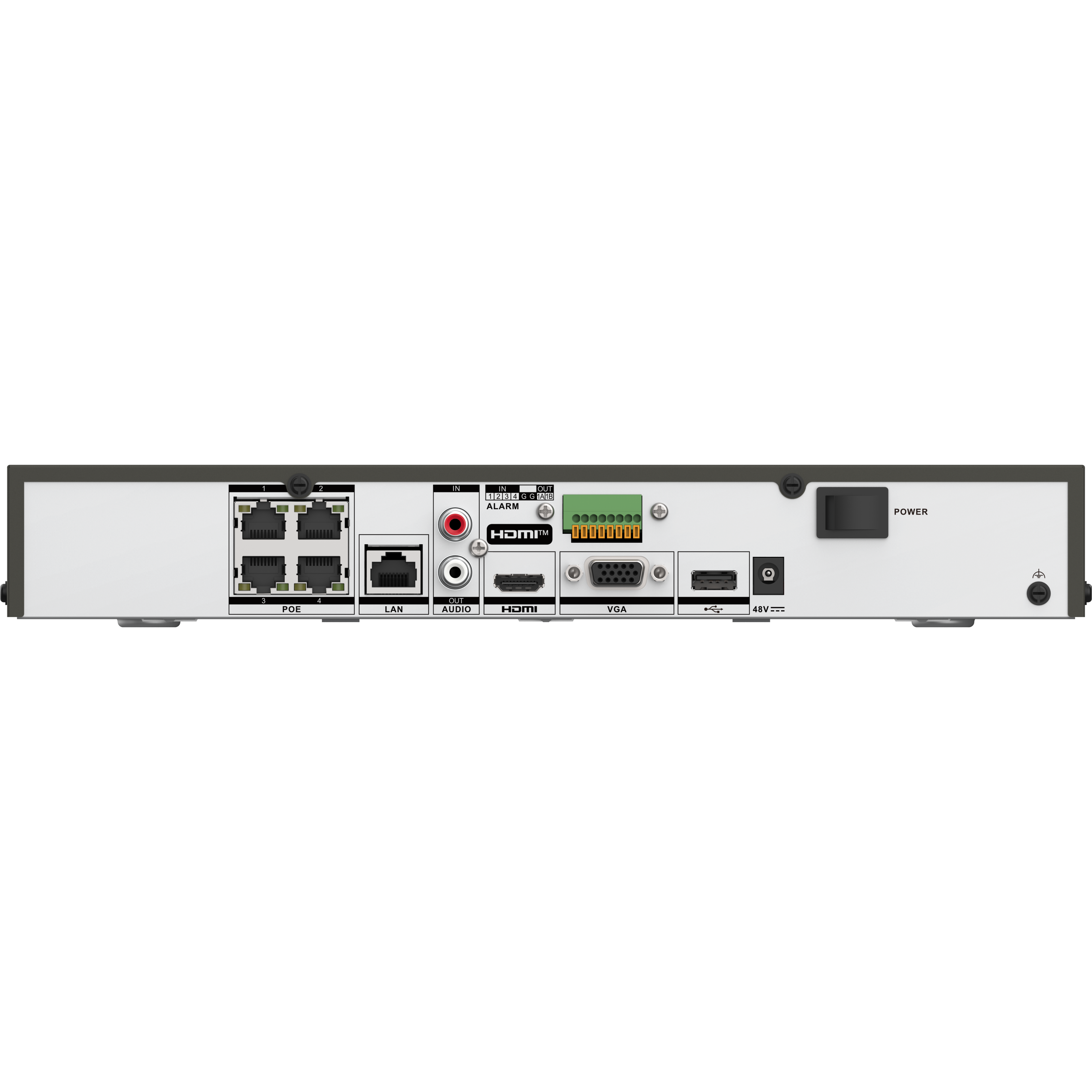 Hikvision DS-7604NI-M1/4P 4-Channel 1U 4K NVR - Civic Electronic
