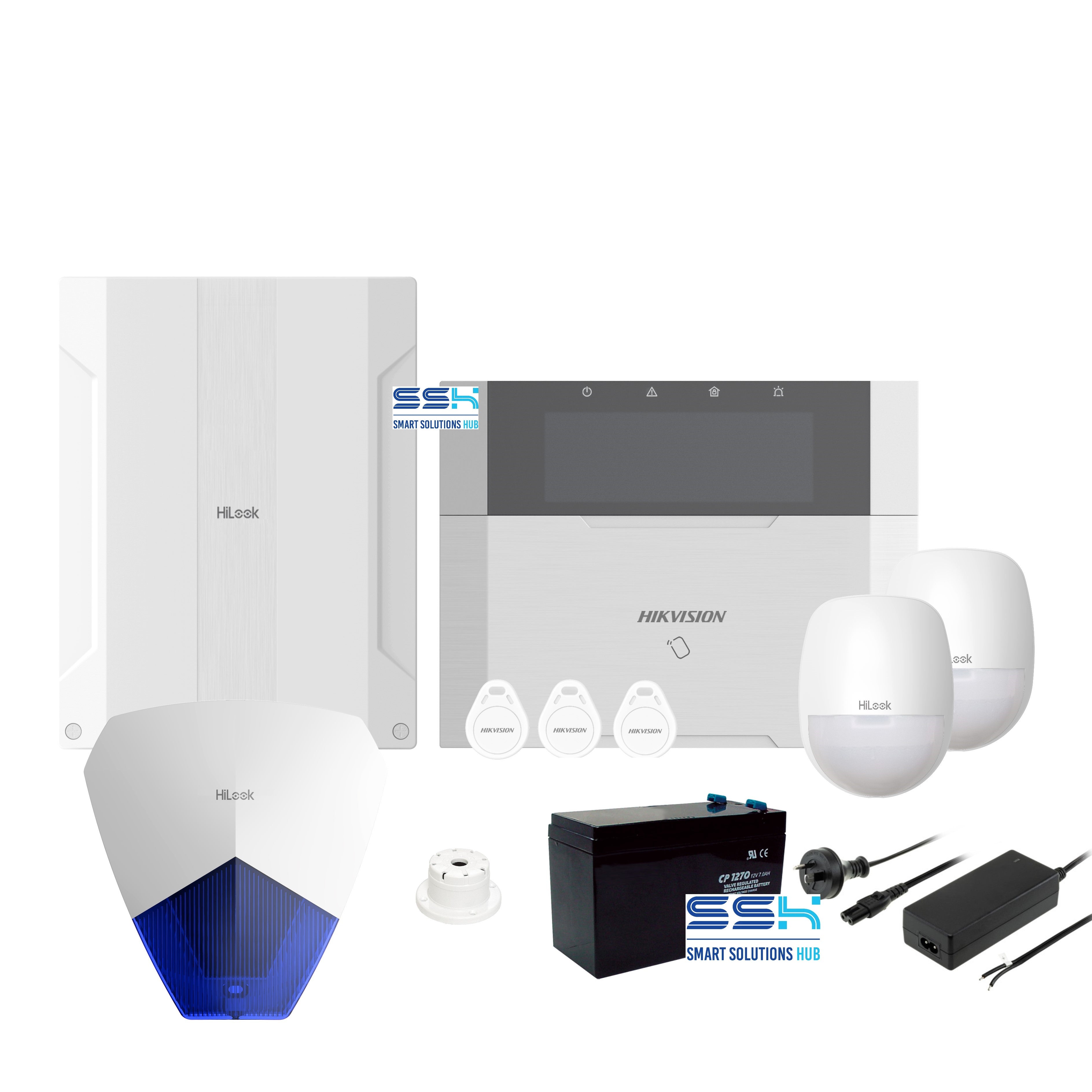 Hikvision HiLook HA-ALARM-KIT1 Wired Alarm Kit with Siren & PSU/Battery