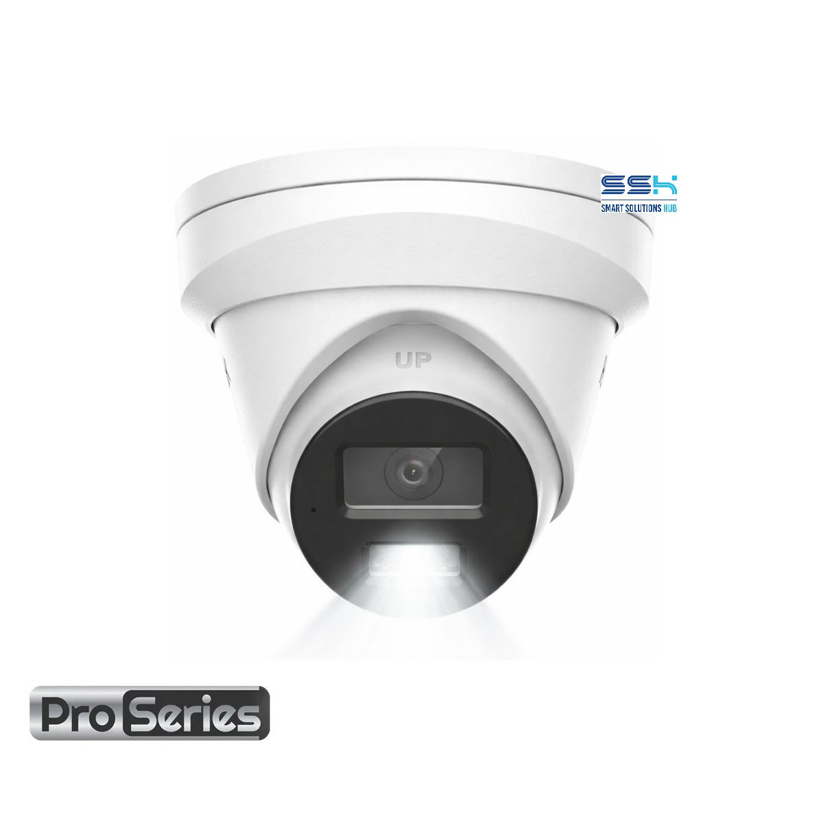 HiLook Pro 8MP 4K Smart Hybrid Light 4CH CCTV Kit: 2 x IP Turret Cameras + 4CH NVR