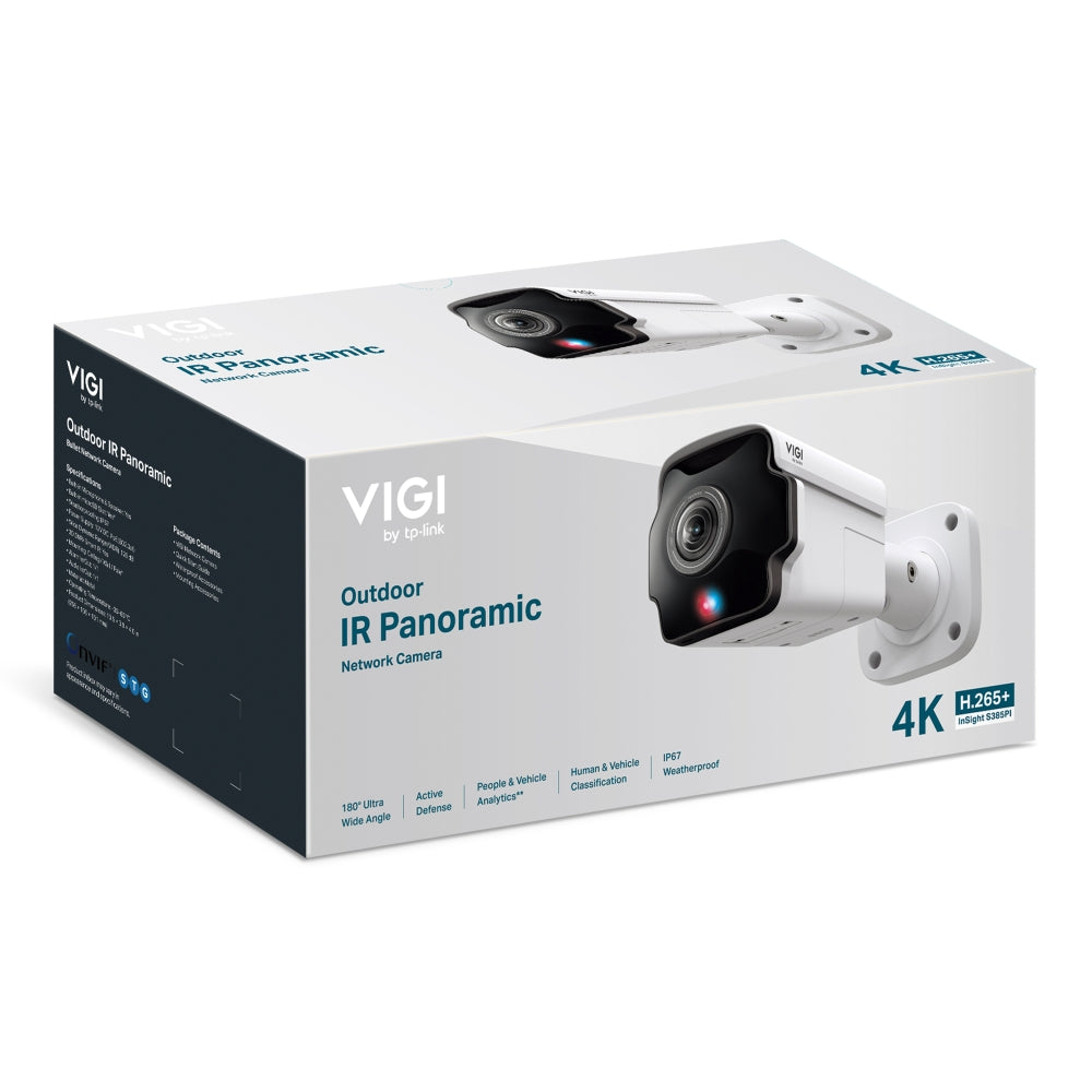 TP-Link VIGI InSight S385PI 8MP Outdoor IR Panoramic Bullet Network Camera - Civic Electronic