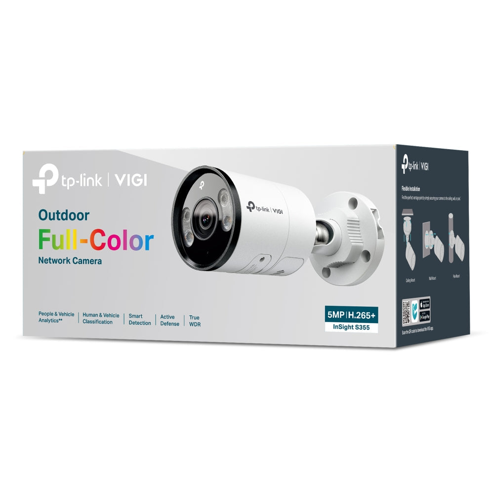 TP-Link VIGI InSight S355 5MP Outdoor Full-Colour Bullet Network Camera - Civic Electronic