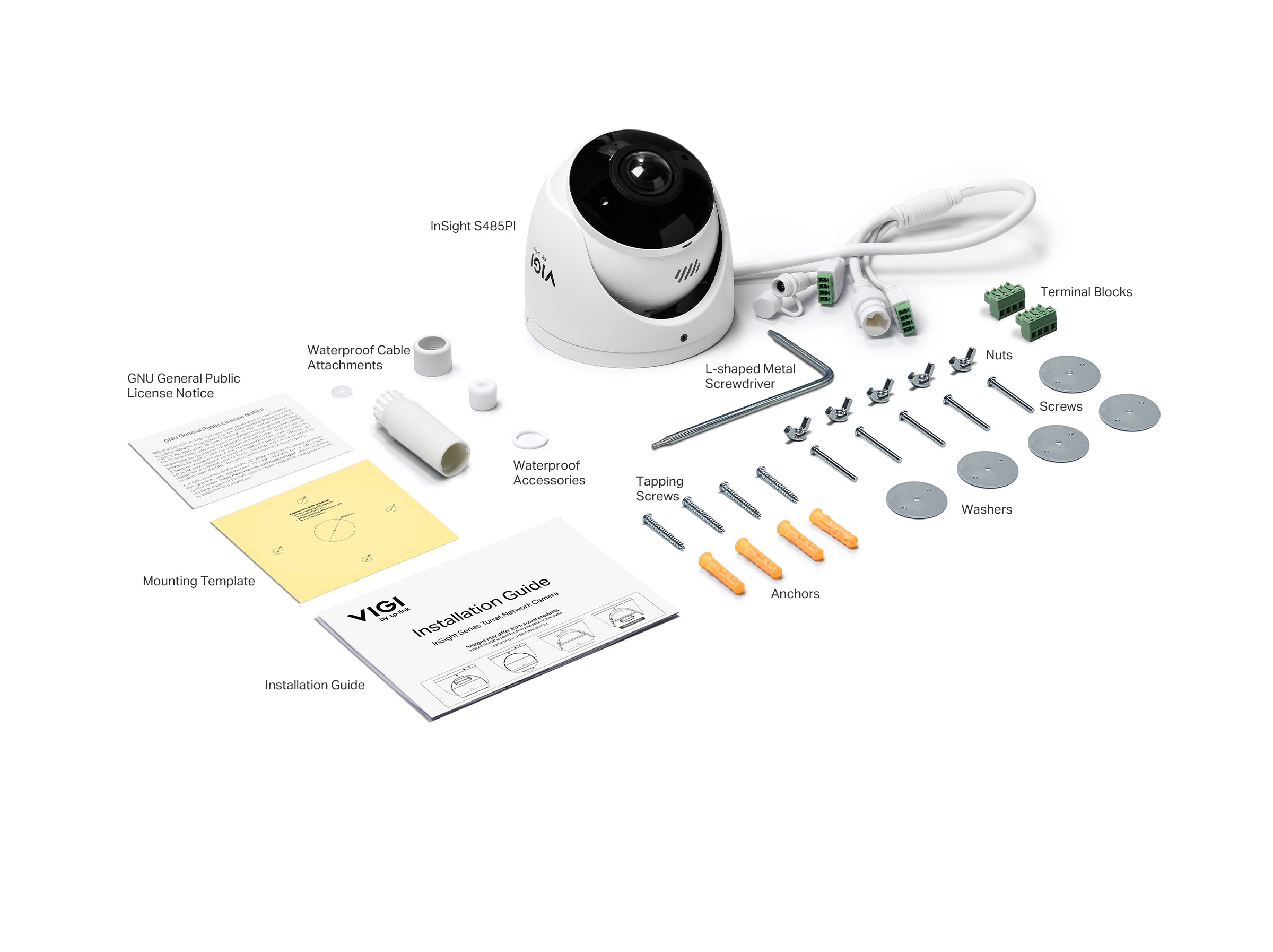 TP-Link VIGI InSight S485PI 8MP IR Panoramic Turret Network Camera