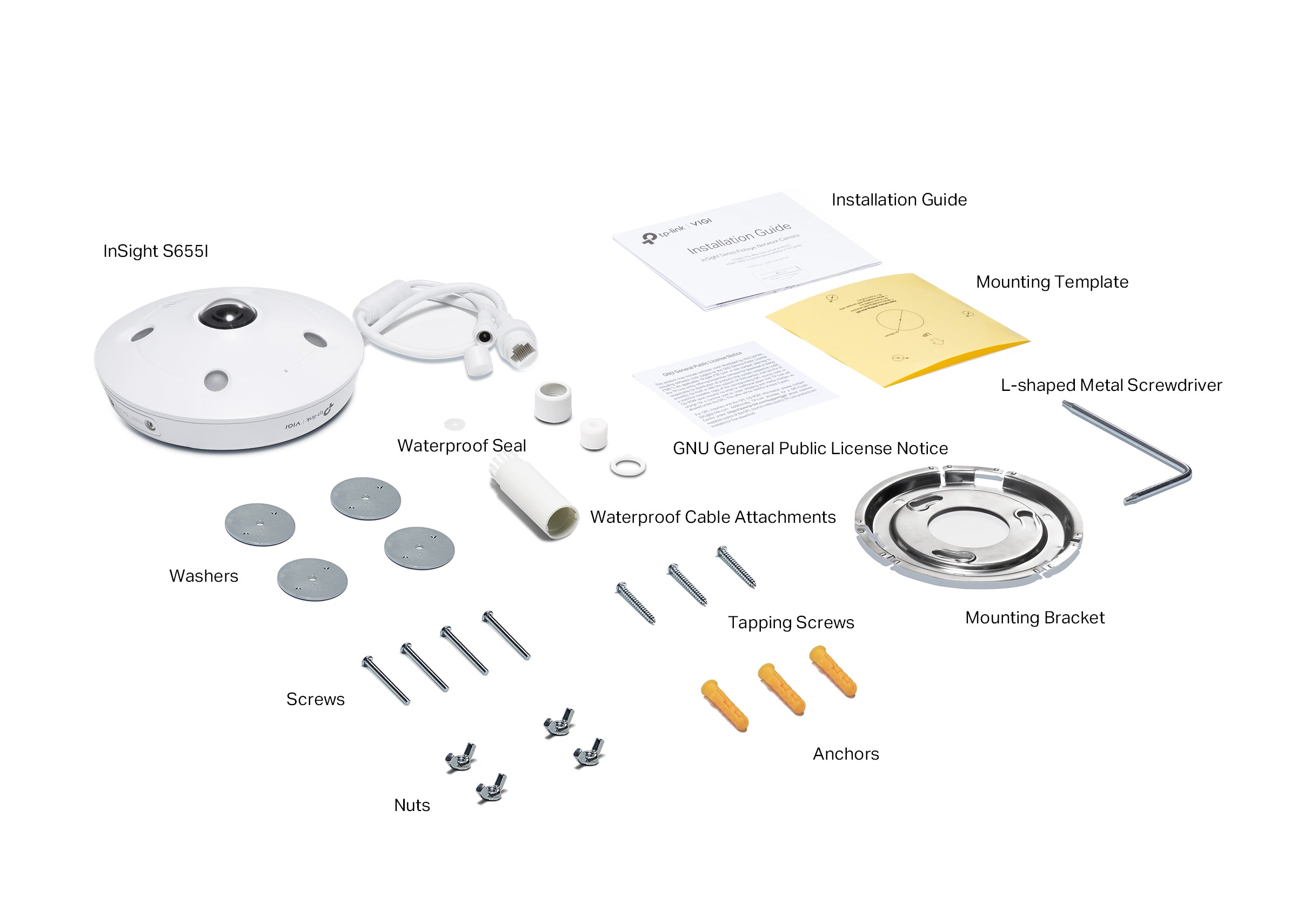 TP-Link VIGI InSight S655I 5MP IR Fisheye Network Camera