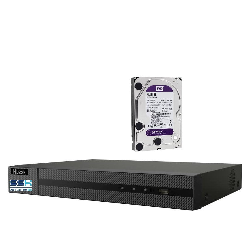 Hikvision HiLook NVR-108MH-C/8P D series 8CH PoE 4K NVR + 4TB HDD