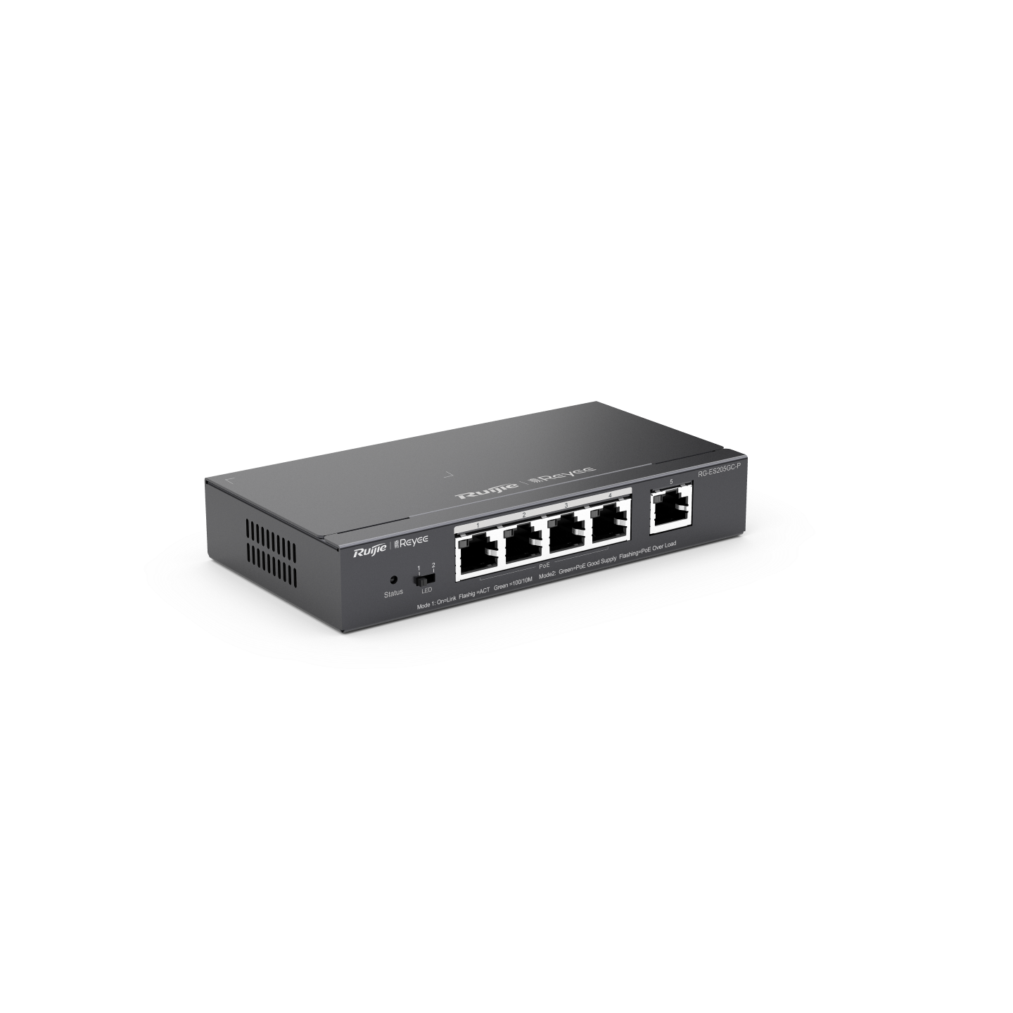 Ruijie Reyee RG-ES205GC-P, 5-Port Gigabit Smart Cloud Managed PoE Switch - Civic Electronic
