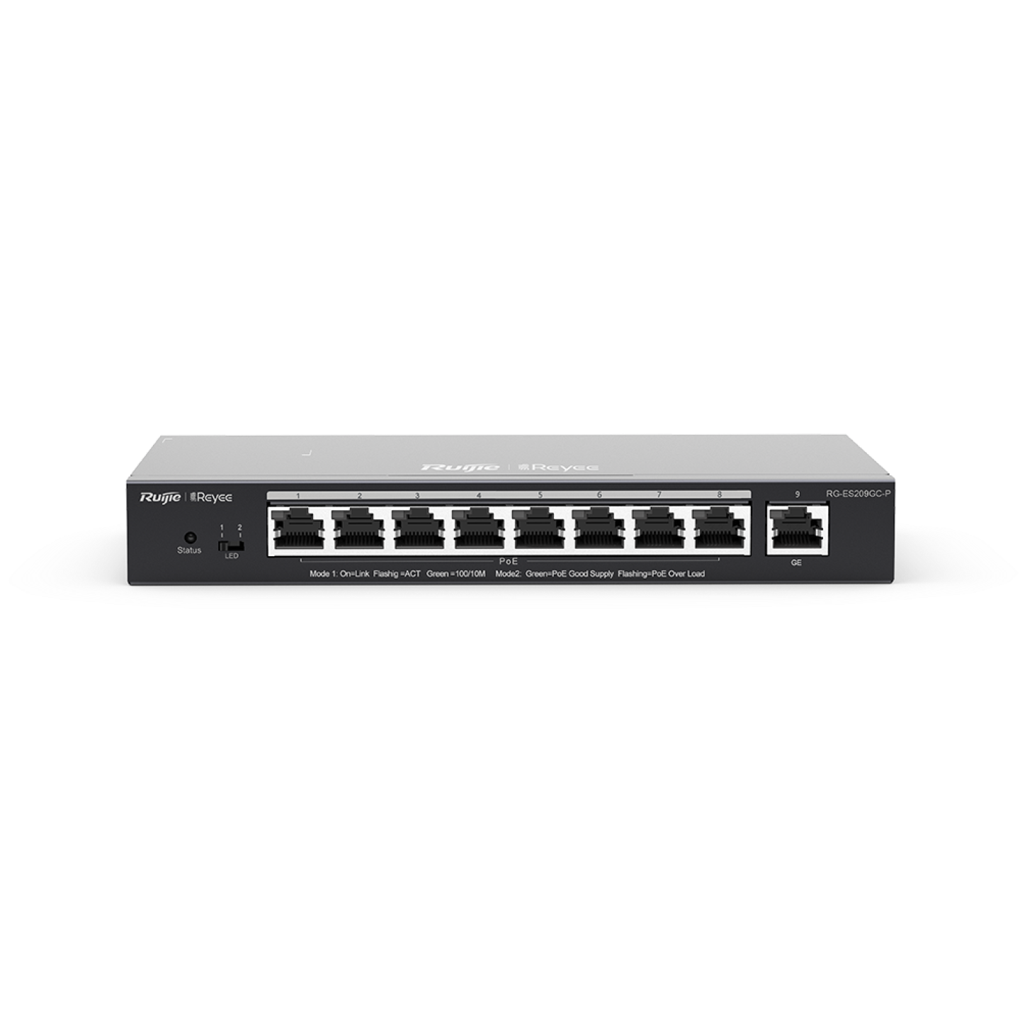 Ruijie Reyee RG-ES209GC-P, 9-Port Gigabit Smart Cloud Managed PoE Switch - Civic Electronic