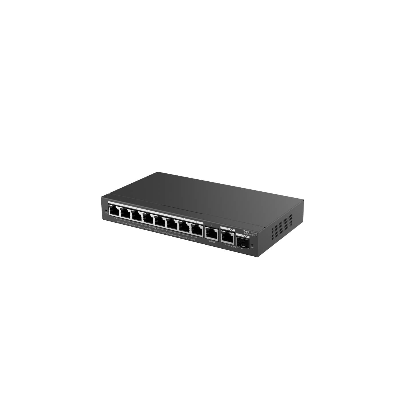 Ruijie Reyee RG-ES210GS-P, 10-Port Gigabit Smart Cloud Managed PoE Switch - Civic Electronic