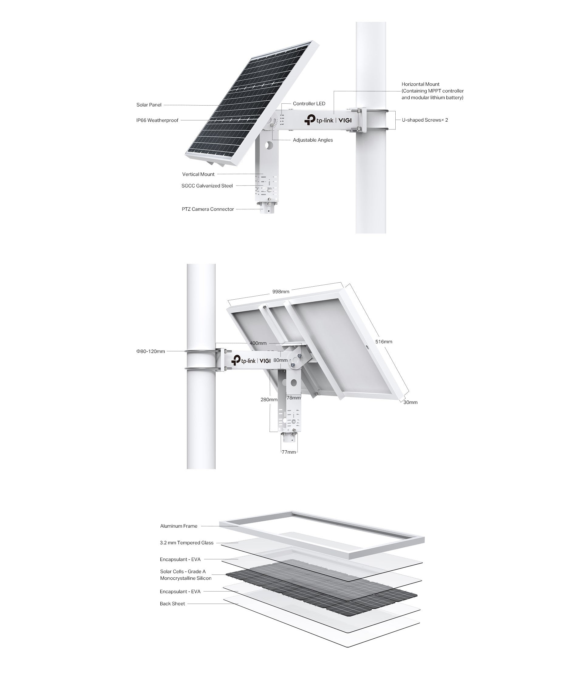 TP-Link VIGI SP9030 VIGI Intelligent Solar Power Supply System