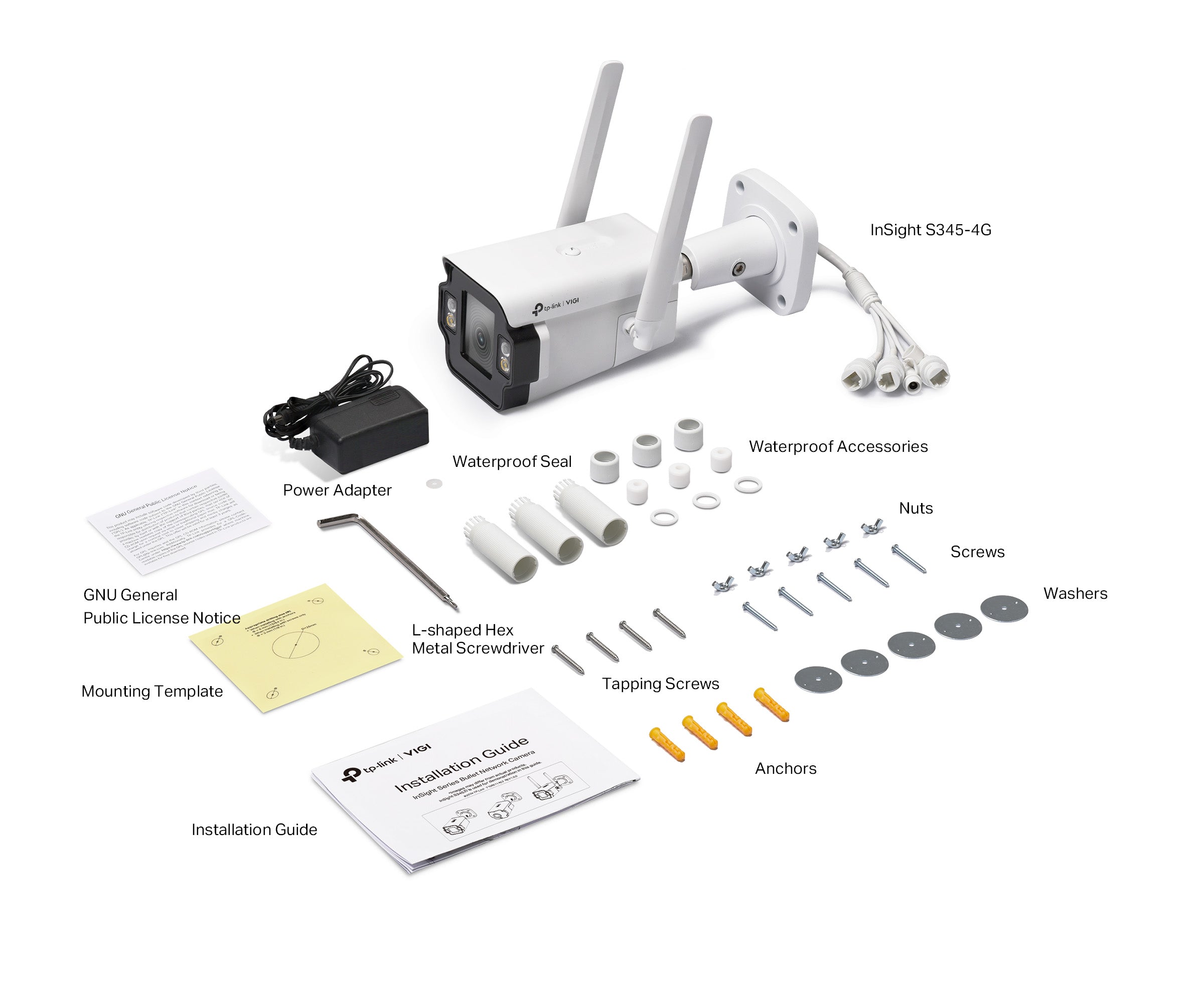 TP-Link VIGI InSight S345-4G 4MP Outdoor Full-Colour 4G Bullet Network Camera