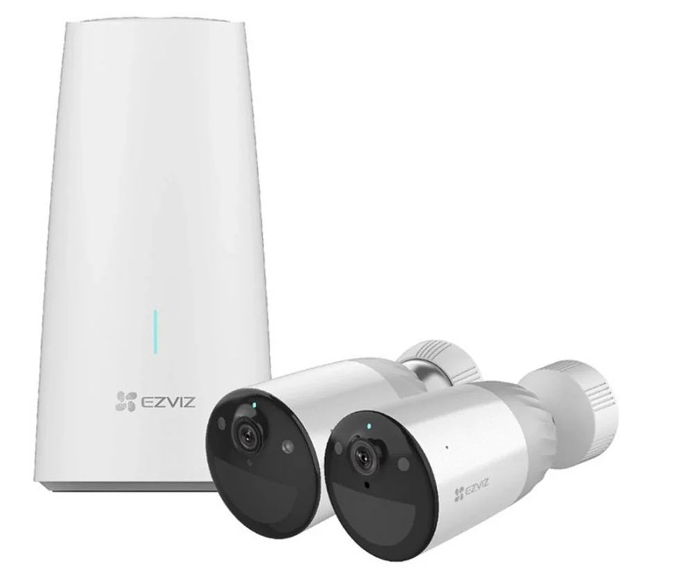 EZVIZ BC1-B2 Wire-Free Smart Camera System - 2 Pack 1080p Color Night Vision MicroSD Slot
