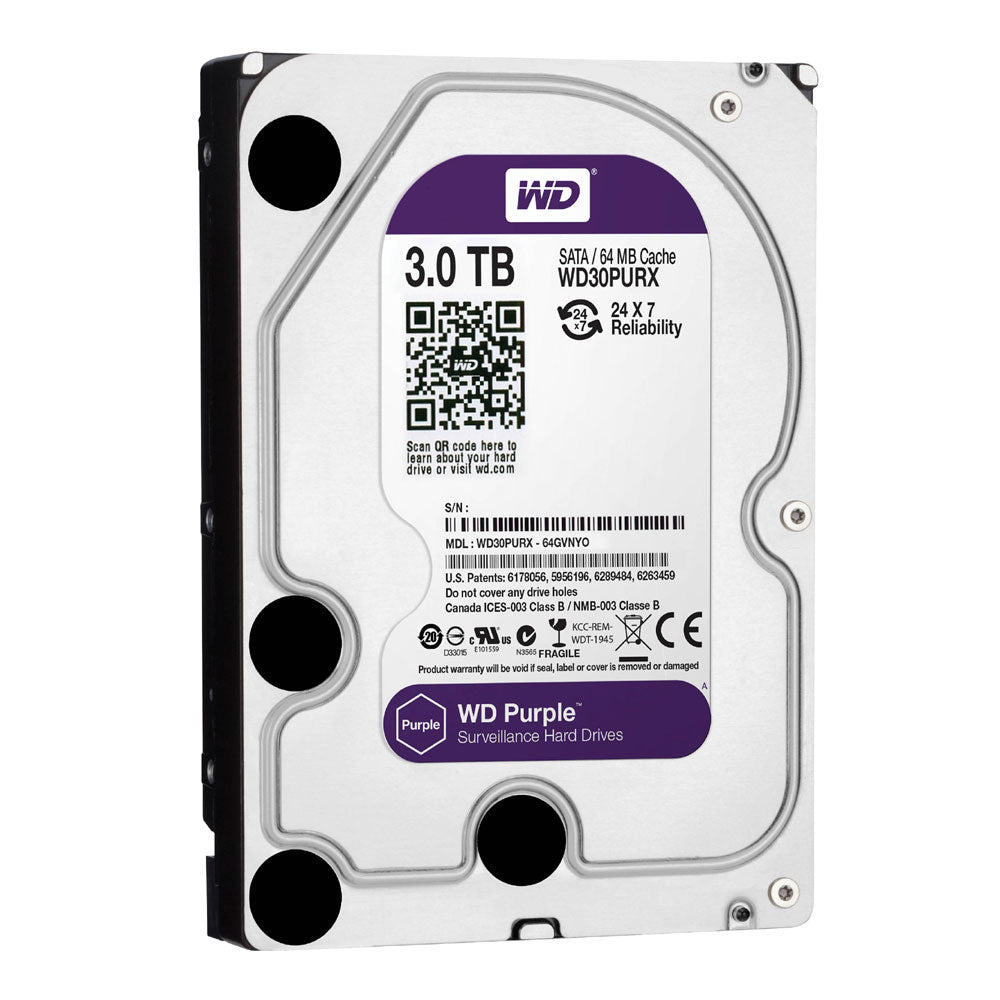 Western Digital WD Purple Surveillance/CCTV Hard Drive for DVR/NVR 2TB